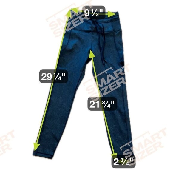 Zyia Blk Shimmer Drawstring Leggings Junior Size 0 - Picture 4 of 7